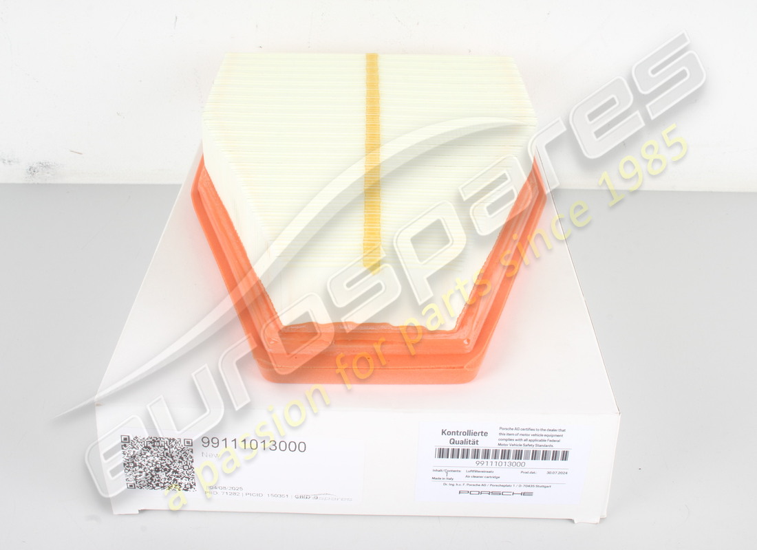 nuovo filtro dell'aria porsche. numero parte 99111013000 (1)