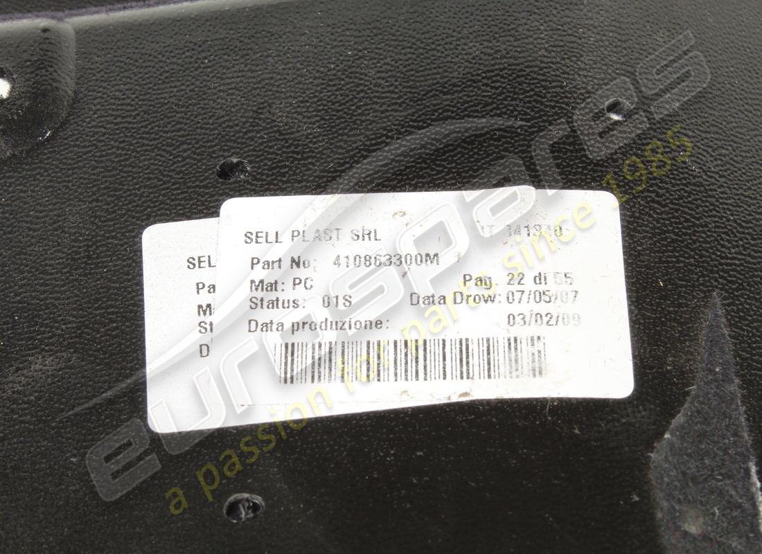 VASSOIO LAMBORGHINI USATO. NUMERO PARTE 410863300M (3) vassoio lamborghini usato. numero parte 410863300m (3)