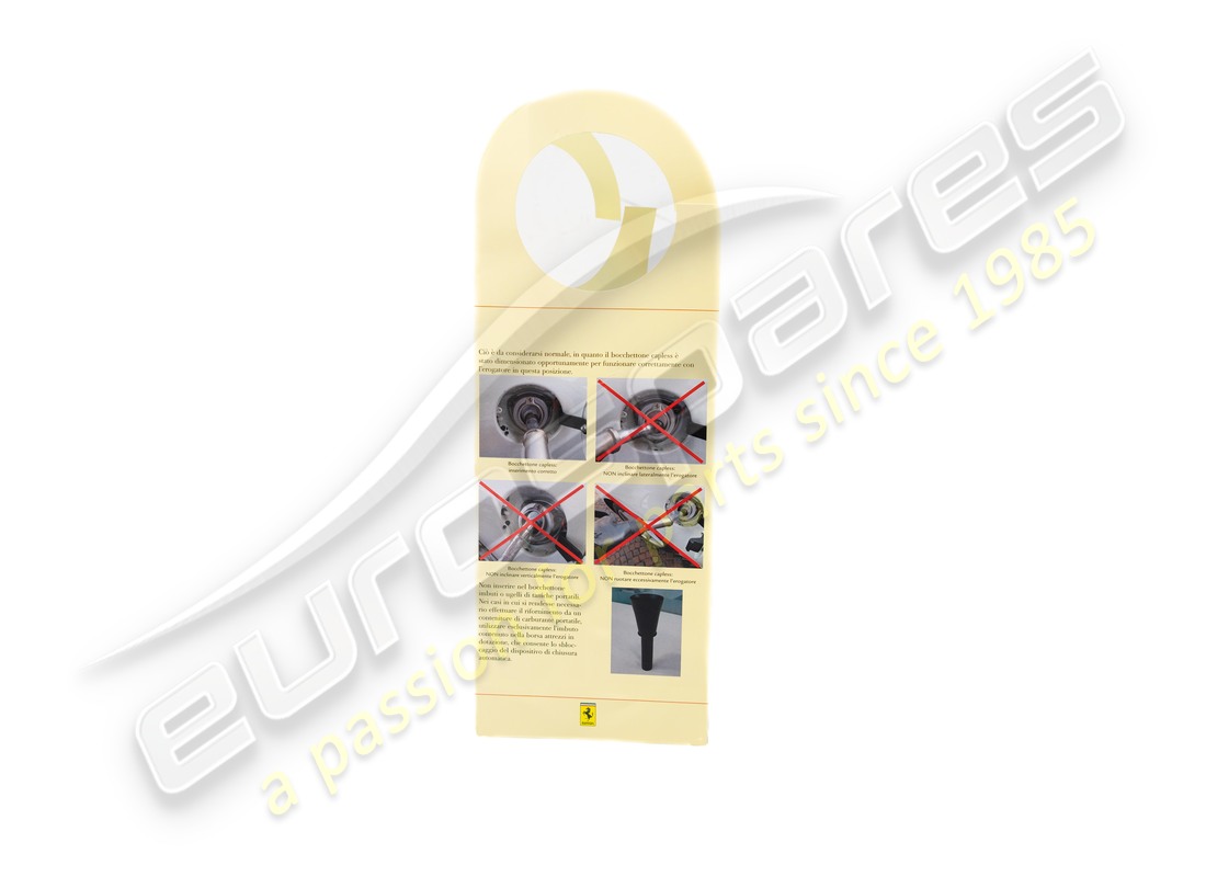 NUOVO FERRARI DEPLIANT. NUMERO PARTE 83654500 (1) nuovo ferrari depliant. numero parte 83654500 (1)