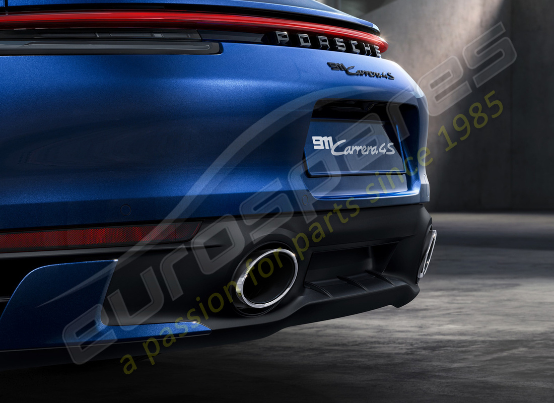 nuovo porsche sistema di scarico sportivo (argento). numero parte 992044210 (1)