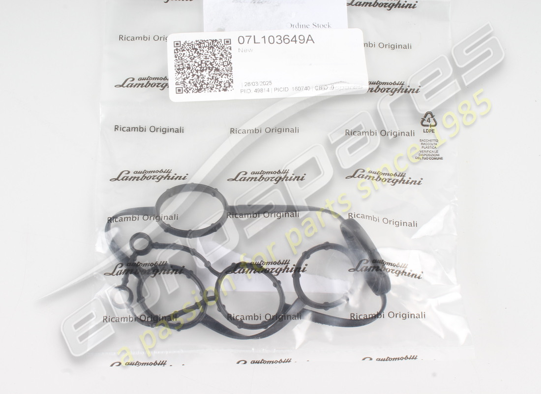 nuova guarnizione lamborghini. numero parte 07l103649a (2)