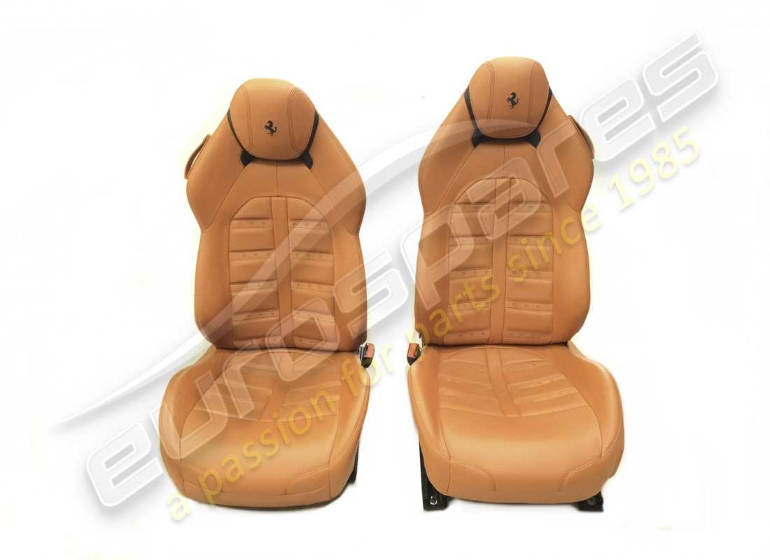 USATI Eurospares CALIFORNIA T - COPPIA SEDILI COMFORT - PELLE CUOIO CON CUCITURE NERE - COMPLETAMENTE ELETTRICO - DESIGN STILE DAYTONA - APPLICABILE PER GD. NUMERO PARTE EAP1329829 (1)