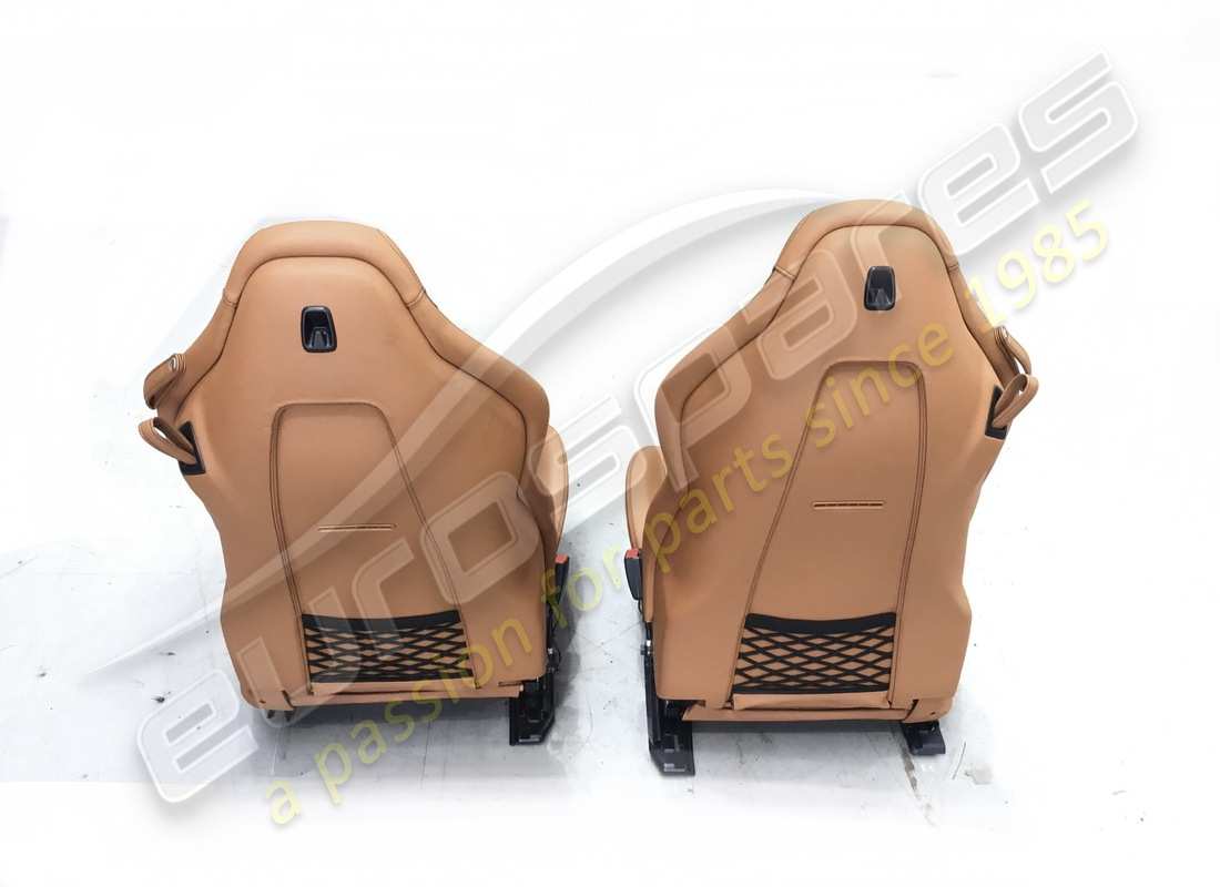 usato eurospares california t - paio di comfort posti a sedere - pelle cuoio con cuciture nere - completamente elettrico - design stile daytona - applicabile per gd. numero parte eap1329829 (2)