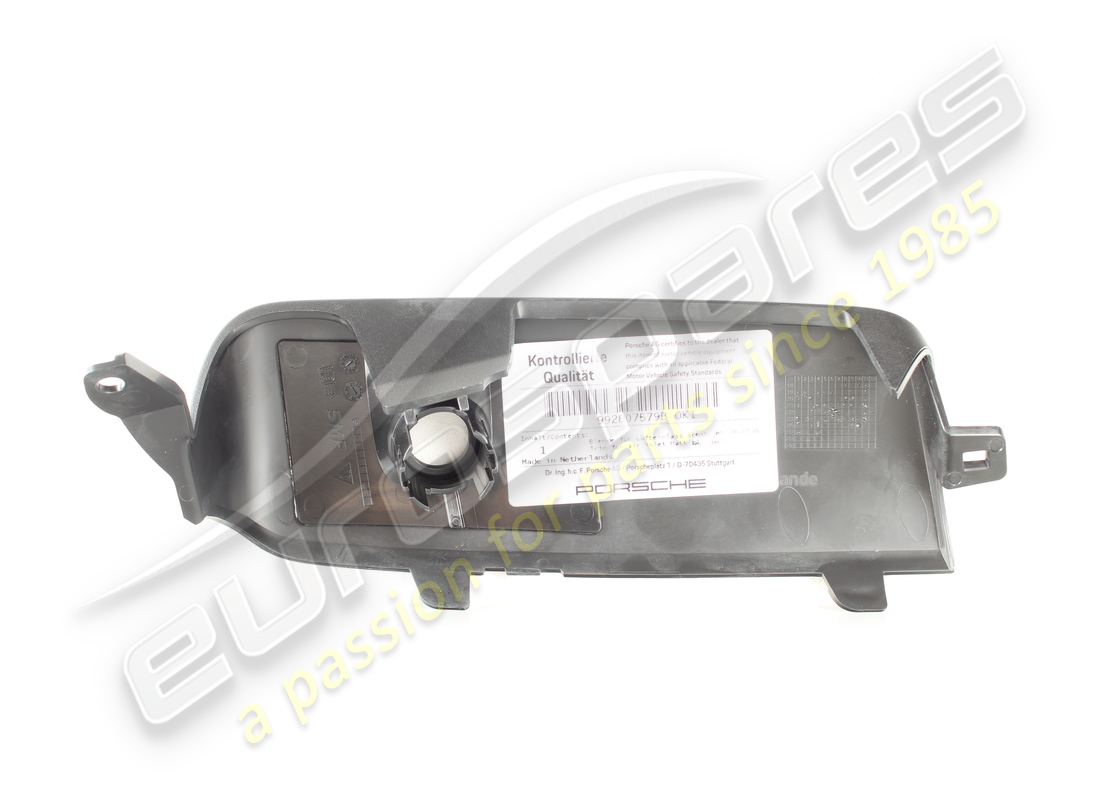 NUOVO PORSCHE RIFINITURA PER PRESA D'ARIA NERO OPACO. NUMERO PARTE 992807579BOK1 (2) nuovo porsche rifinitura per presa d'aria nero opaco. numero parte 992807579bok1 (2)