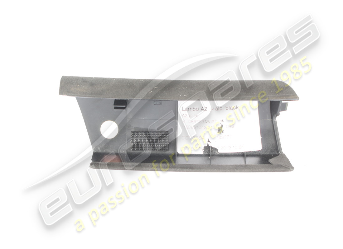 pannello di rivestimento lamborghini usato, pilastro sx, alcantara nera. numero parte 4t0867231ajr7 (2)