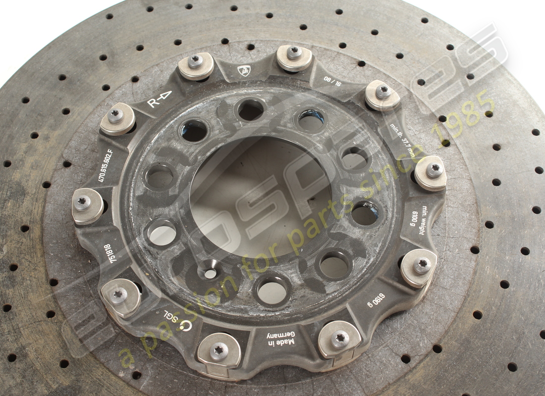 disco freno in ceramica lamborghini usato (ventilato). numero parte 470615602f (3)