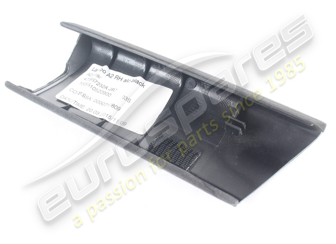 PANNELLO DI RIVESTIMENTO USATO LAMBORGHINI, MONTANTE DESTRO, ALCANTARA. NUMERO PARTE 4T0867232A (3) pannello di rivestimento usato lamborghini, montante destro, alcantara. numero parte 4t0867232a (3)