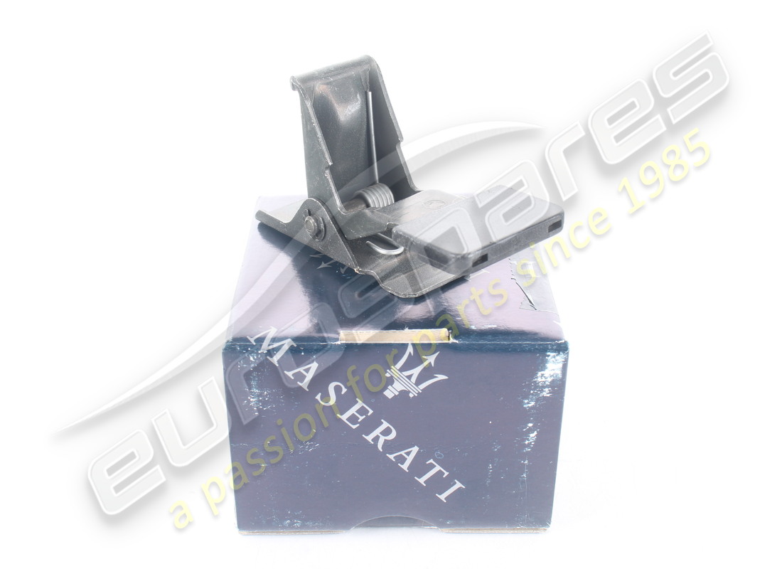 NEW MASERATI ENGINE COMPT.LID SAFETY HOOK. PART NUMBER 60571407 (1) new maserati engine compt.lid safety hook. part number 60571407 (1)