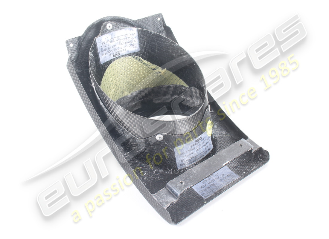NUOVA FERRARI PIASTRA USCITA ARIA DX -CARBO. NUMERO PARTE 69541000 (6) nuova ferrari piastra uscita aria dx -carbo. numero parte 69541000 (6)