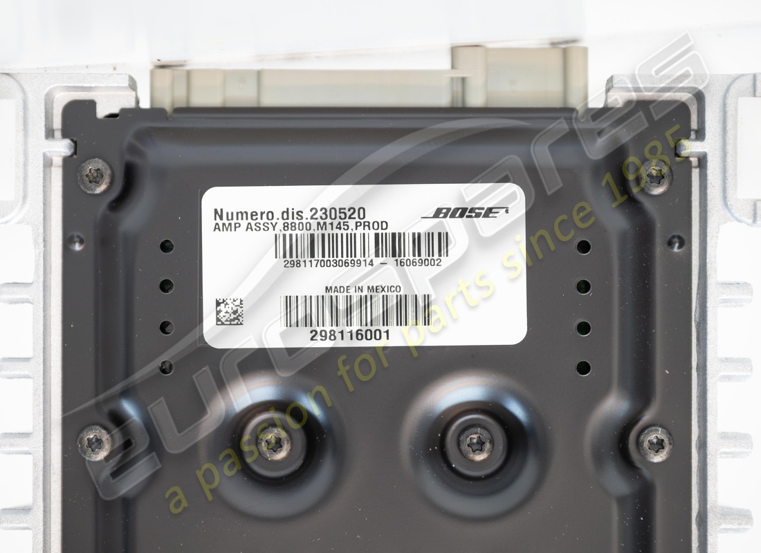 NUOVO MASERATI AMPLIFICATORE - SISTEMA BOSE PREMIUM - NUMERO PARTE 230520 (5) nuovo maserati amplificatore - sistema bose premium - numero parte 230520 (5)