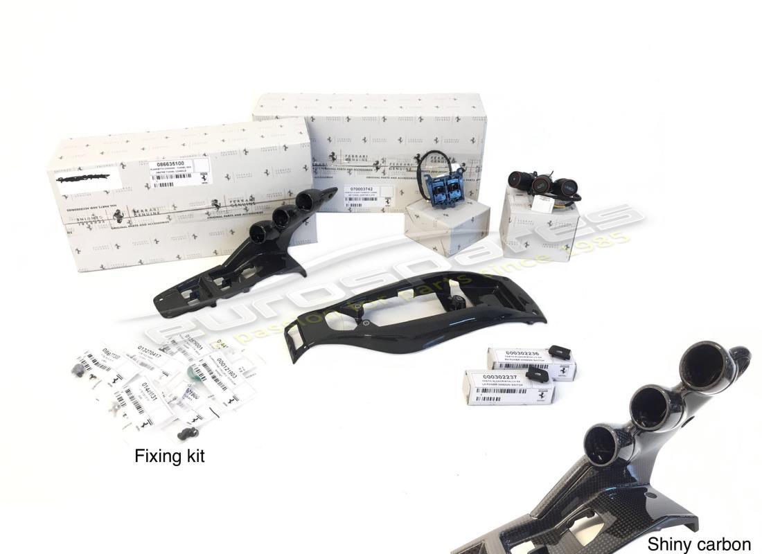 nuovo ferrari kit ponte in fibra di carbonio, stile laferrari. numero parte 70003813 (2)