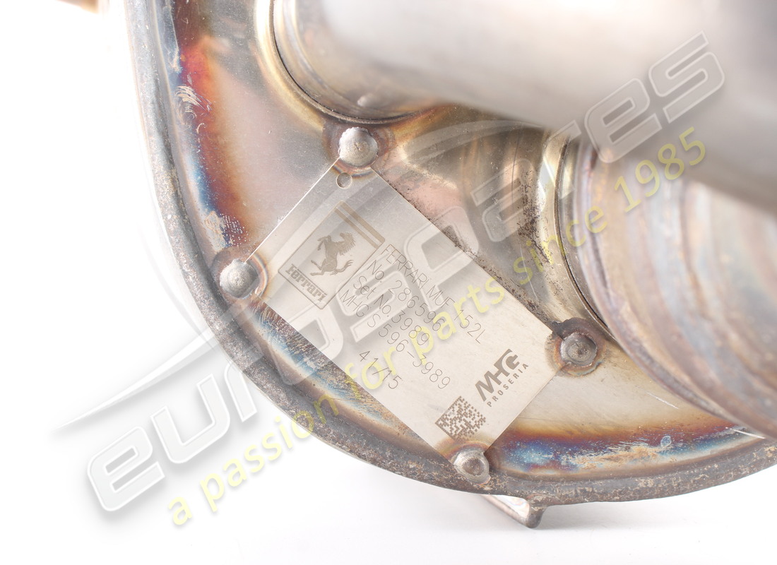 FERRARI SILENZIATORE POSTERIORE SX USATO. NUMERO PARTE 286596 (6) ferrari silenziatore posteriore sx usato. numero parte 286596 (6)