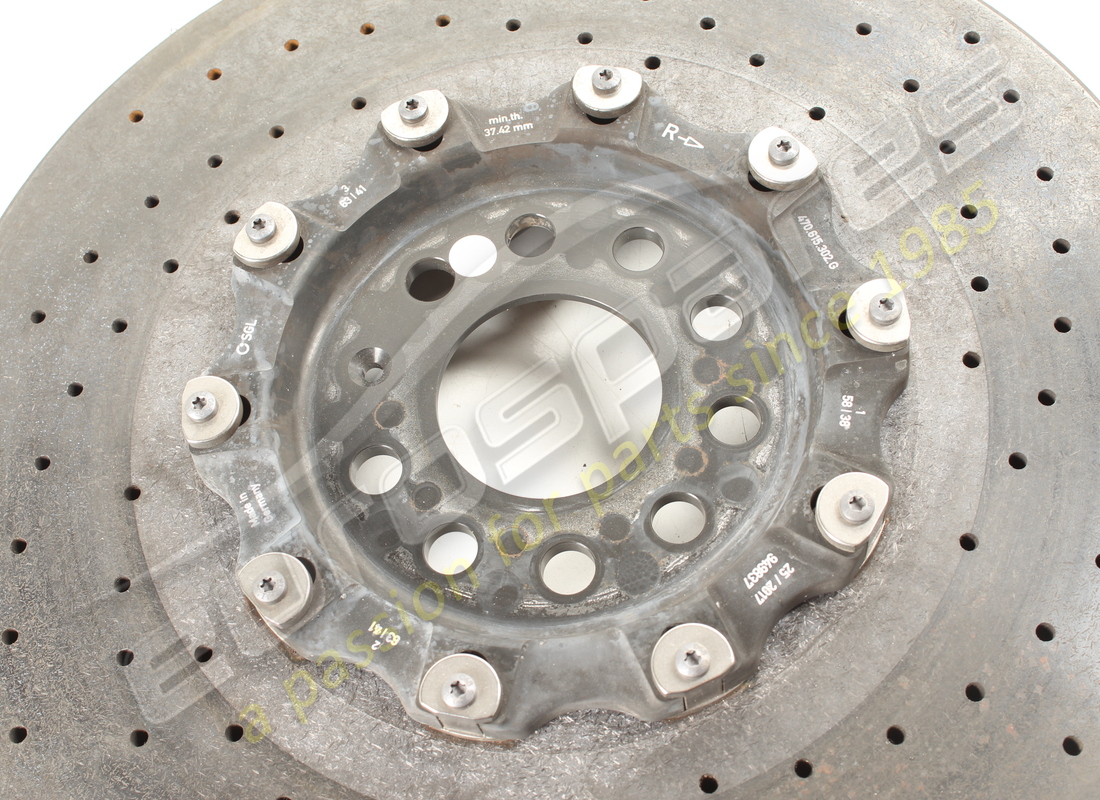 disco freno anteriore destro in ceramica usato lamborghini (ventilato). numero parte 470615302g (3)