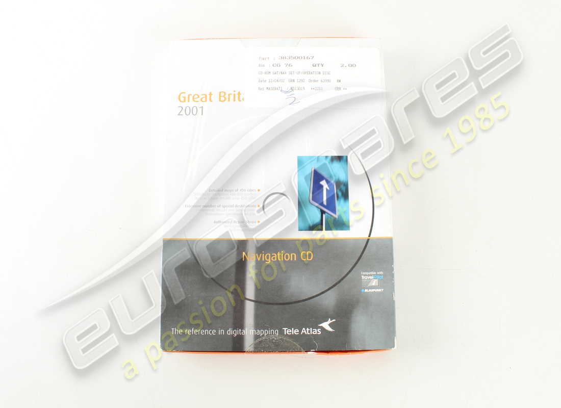 NUOVO CD-ROM MASERATI. NUMERO PARTE 383500167 (1) nuovo cd-rom maserati. numero parte 383500167 (1)