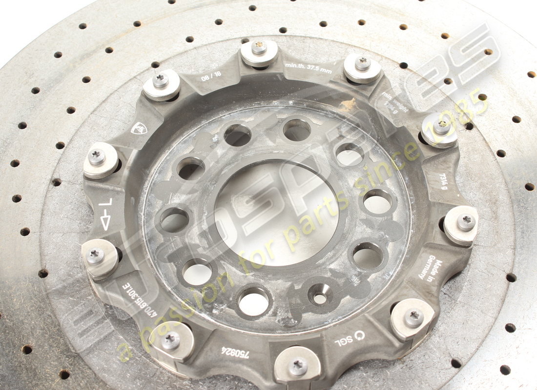disco freno anteriore sx in ceramica usato lamborghini (ventilato). numero parte 470615301g (3)