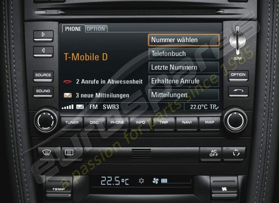nuovo porsche numero di parte del modulo telefonico 99704490241