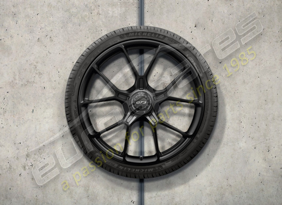 nuovo porsche 20/21-inch gt3 set di ruote e pneumatici invernali verniciati in nero (satinato-lucido) codice articolo 992044601ca