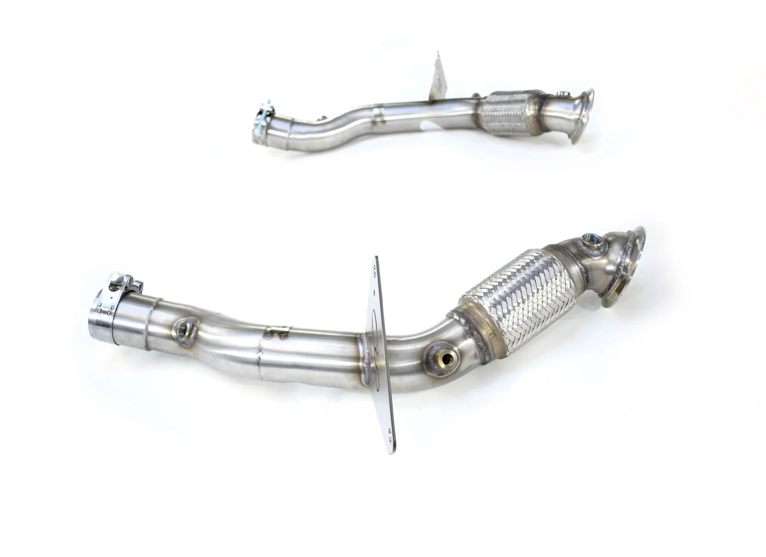 nuovi quicksilver ferrari 488 2015-20 tubi di sostituzione del catalizzatore. numero parte fe489s (1)