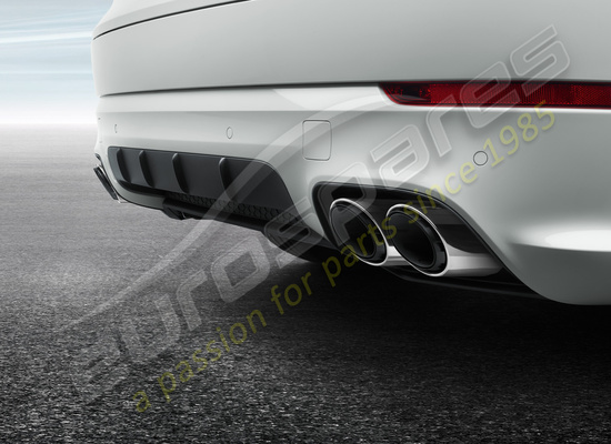 nuovo porsche sistema di scarico sportivo (argento) codice articolo 9y0044222b