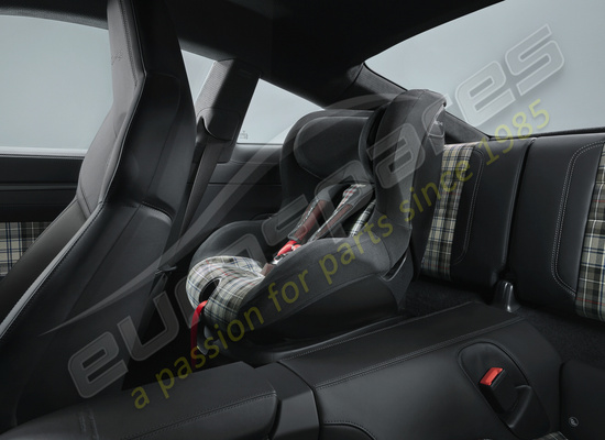 nuovo porsche coprisedile per bambini heritage design - turbo 50 tartan per kid seat i-size codice articolo 971044066d