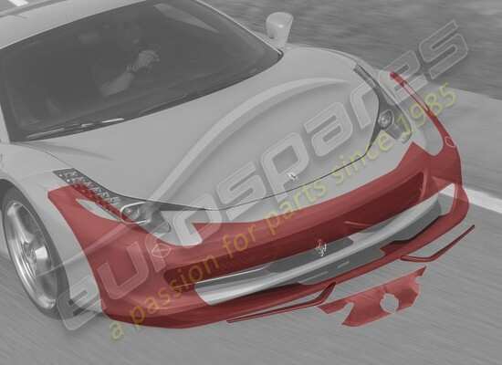 nuovo ferrari pellicola protettiva anti-scheggiature, paraurti anteriore codice articolo 70001829