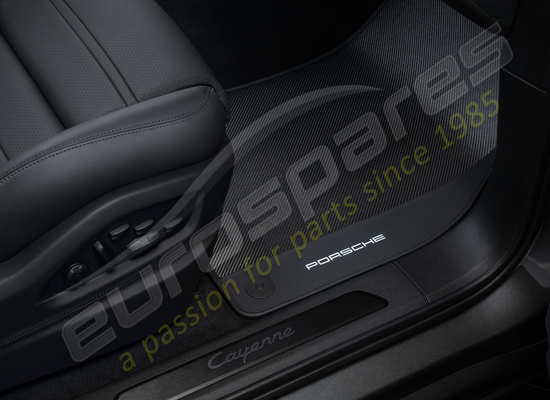 nuovo porsche tappetini in carbonio con bordi in pelle codice articolo 9y0044844