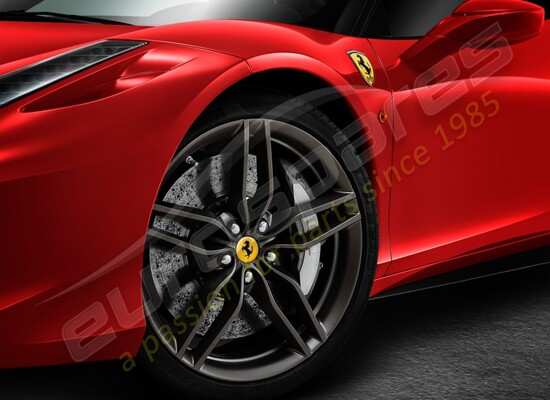 nuovo ferrari set ruote (forgiato opaco grigio ghisa) 20 pollici numero parte 70006020