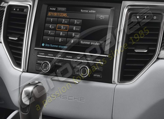 nuovo porsche numero di parte del modulo telefonico 95b04490015