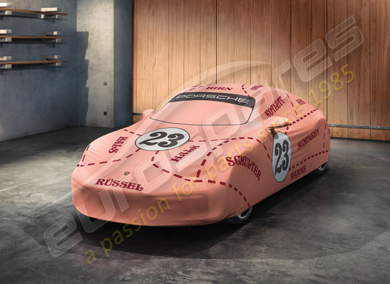 nuovo porsche copertura per auto da interno modello pink pig numero parte 99204401215