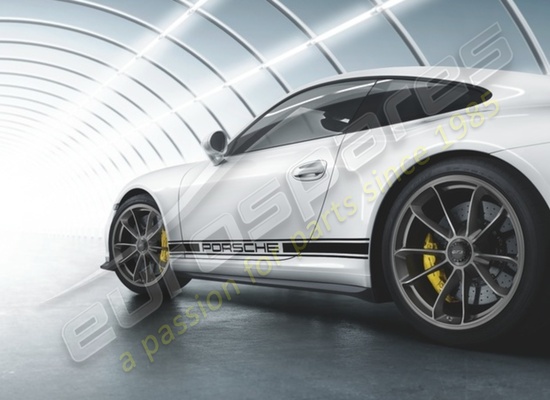 nuovo porsche 20-inch gt3 set di ruote - in platinum (satinato-lucido) codice articolo 99104460300