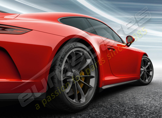 nuovo porsche 20-inch gt3 set di ruote - in platinum (satinato-lucido) codice articolo 99104460311