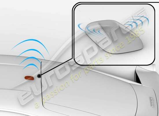 nuovo ferrari kit antenna satellitare (sdars) numero di parte 70003020