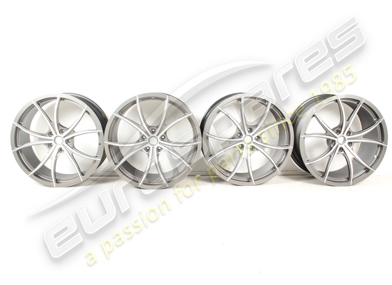 nuovo ferrari set ruote (forgiate grigio corsa diamantate lucide) 20 pollici con perni codice articolo 70002004