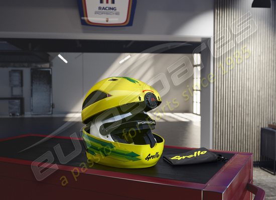 nuovo porsche custodia per casco (design grello) codice articolo 992044025