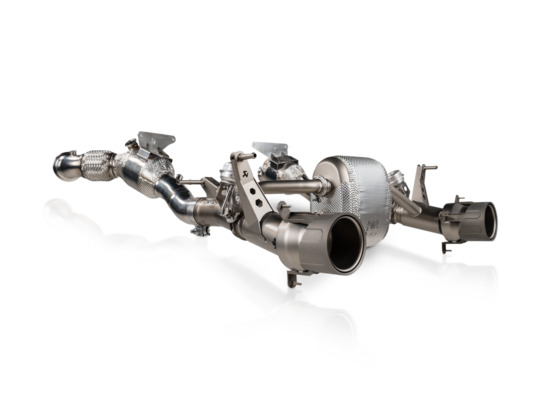 nuovo akrapovic ferrari f8 tributo / spider | linea evolution (titanio) codice articolo s-fe/t/1