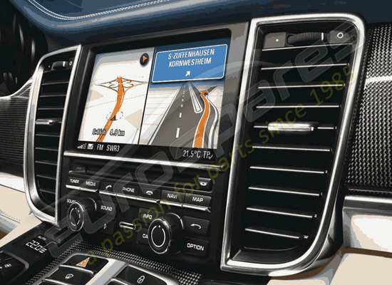 nuovo porsche gestione delle comunicazioni (pcm), nav + autochanger cd/dvd numero di parte 97004490190