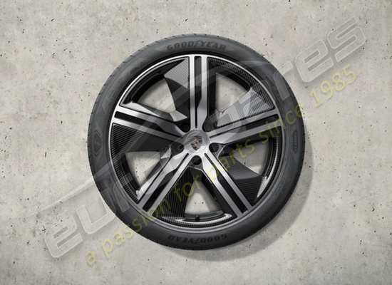 nuovo porsche 22 pollici set di ruote e pneumatici estivi dal design esclusivo - con codice articolo aeroblades carbon 95c044660q