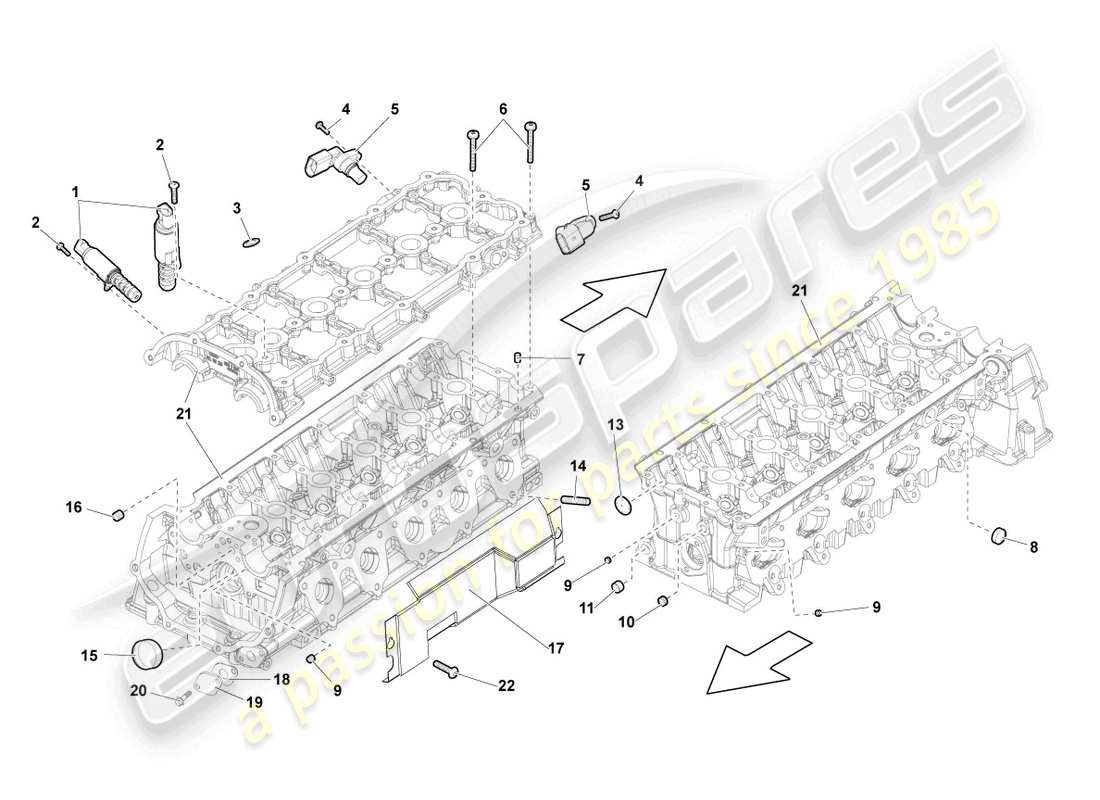 lamborghini lp560-2 coupe 50 (2014) diagramma delle parti del mittente di impulsi