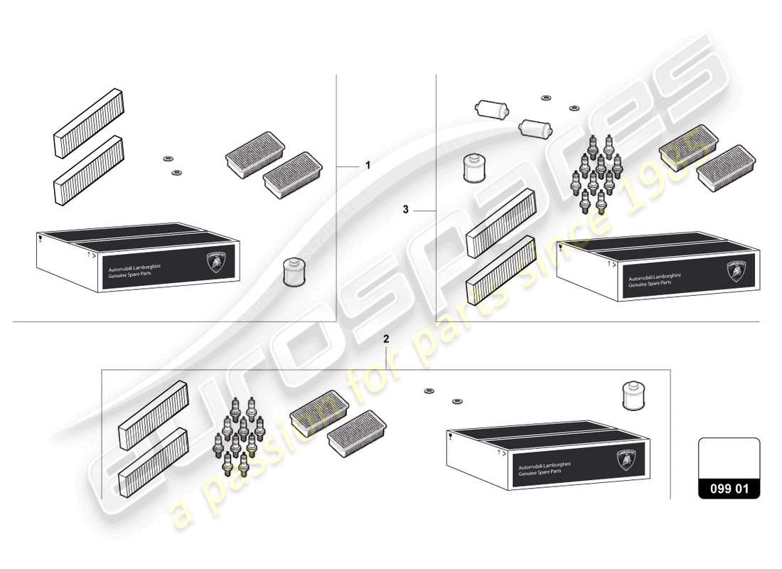 lamborghini gallardo coupe (2006) programma di servizio diagramma delle parti