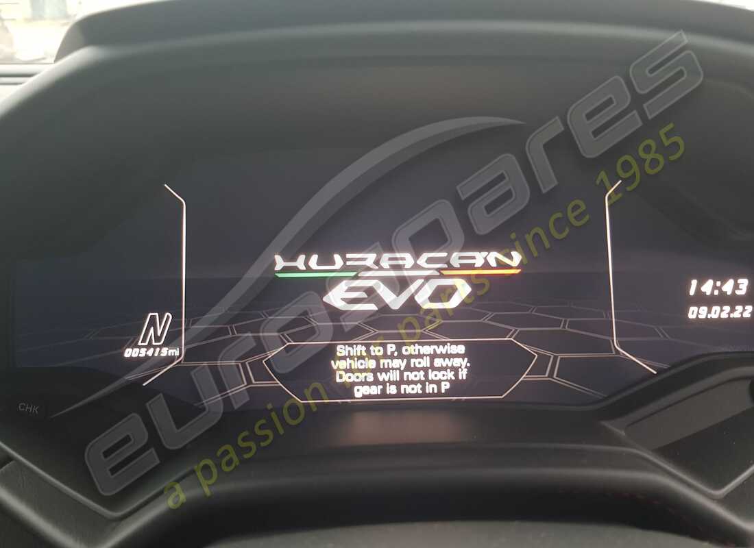 lamborghini 2020 (evo coupe) con 5,415 miles, in preparazione per lo smantellamento di #12