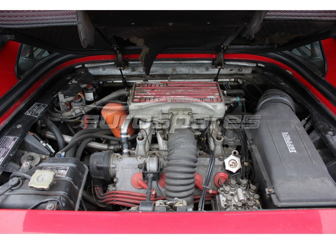 ferrari mondial 3.2 qv (1987) con 33,554 chilometri, in preparazione per lo smantellamento #7