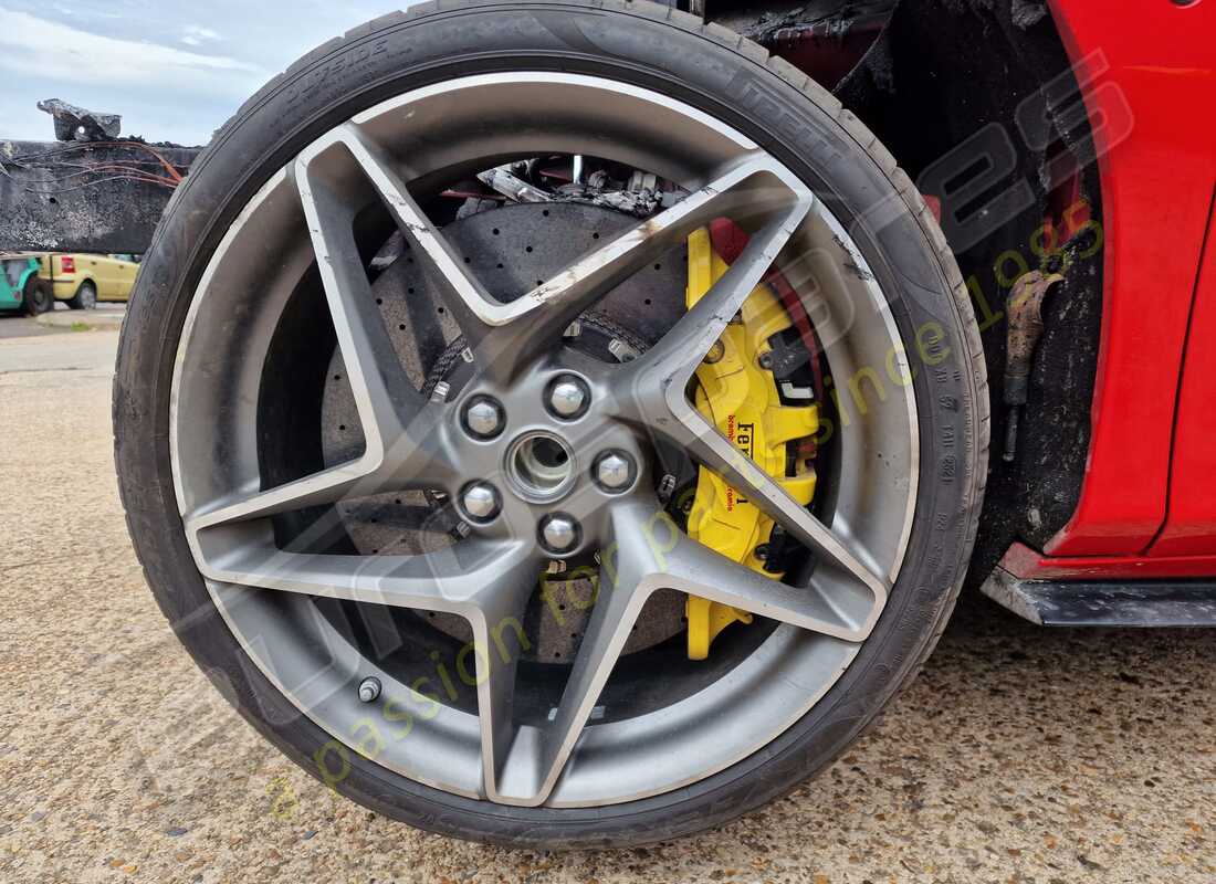 ferrari f8 tributo con 973 miglia, in preparazione per lo smantellamento di #17