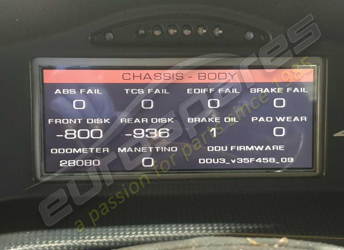 ferrari 458 challenge con 28080 kms, in preparazione per lo smantellamento di #19