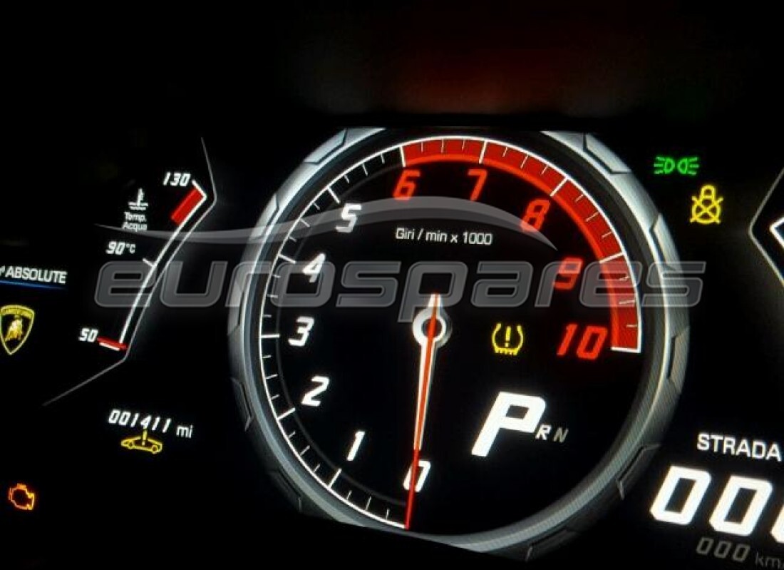 lamborghini lp580-2 coupe (2016) con 1,411 miles, in preparazione per lo smantellamento di #10