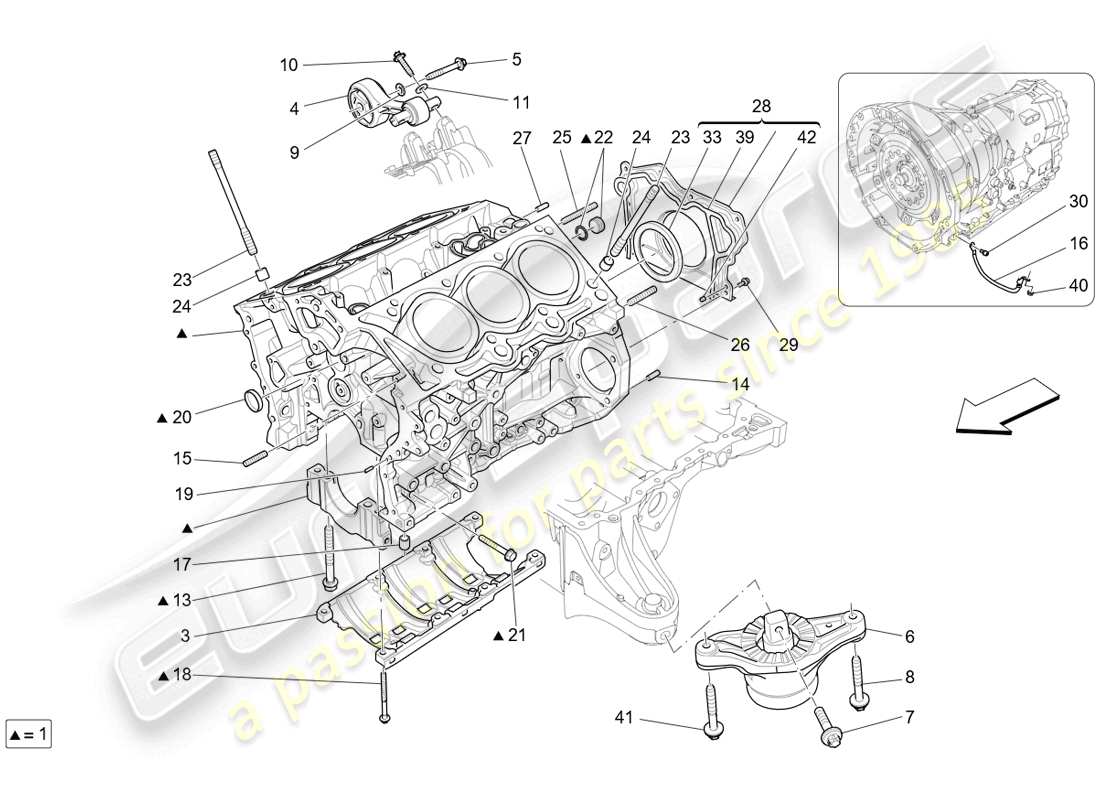 un diagramma delle parti dal catalogo delle parti ferrari 296 gtb