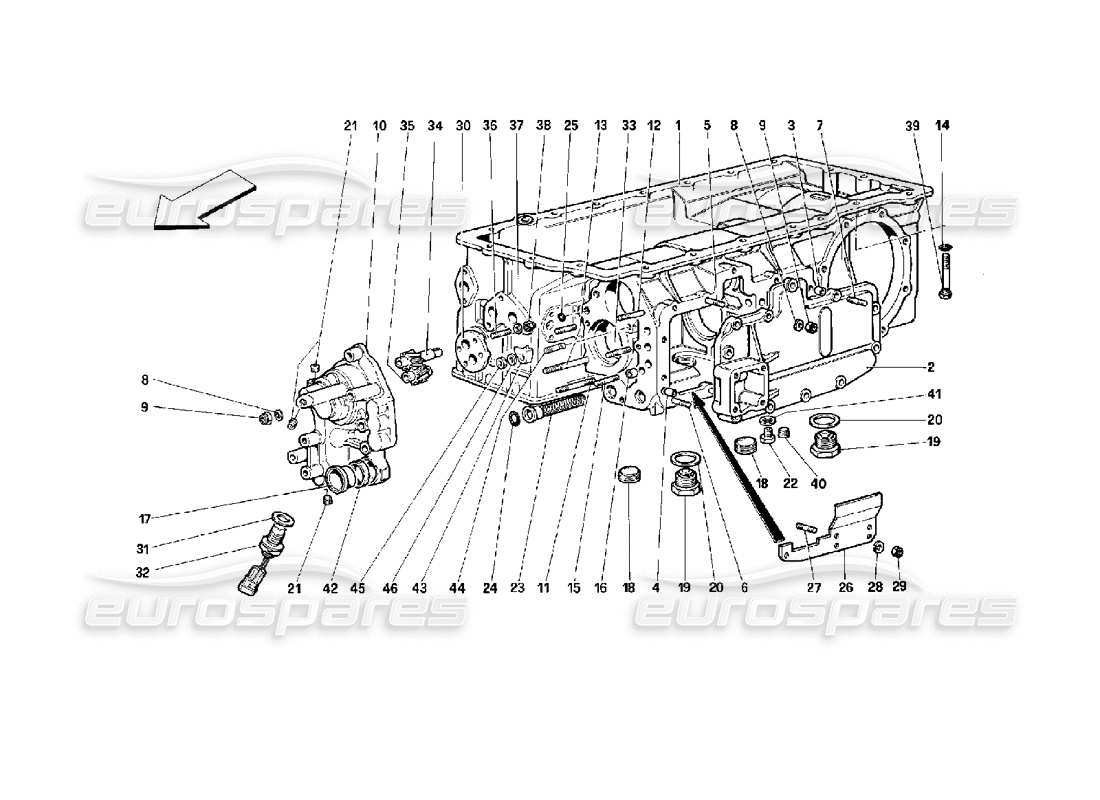 ferrari 512 m riduttore diagramma delle parti