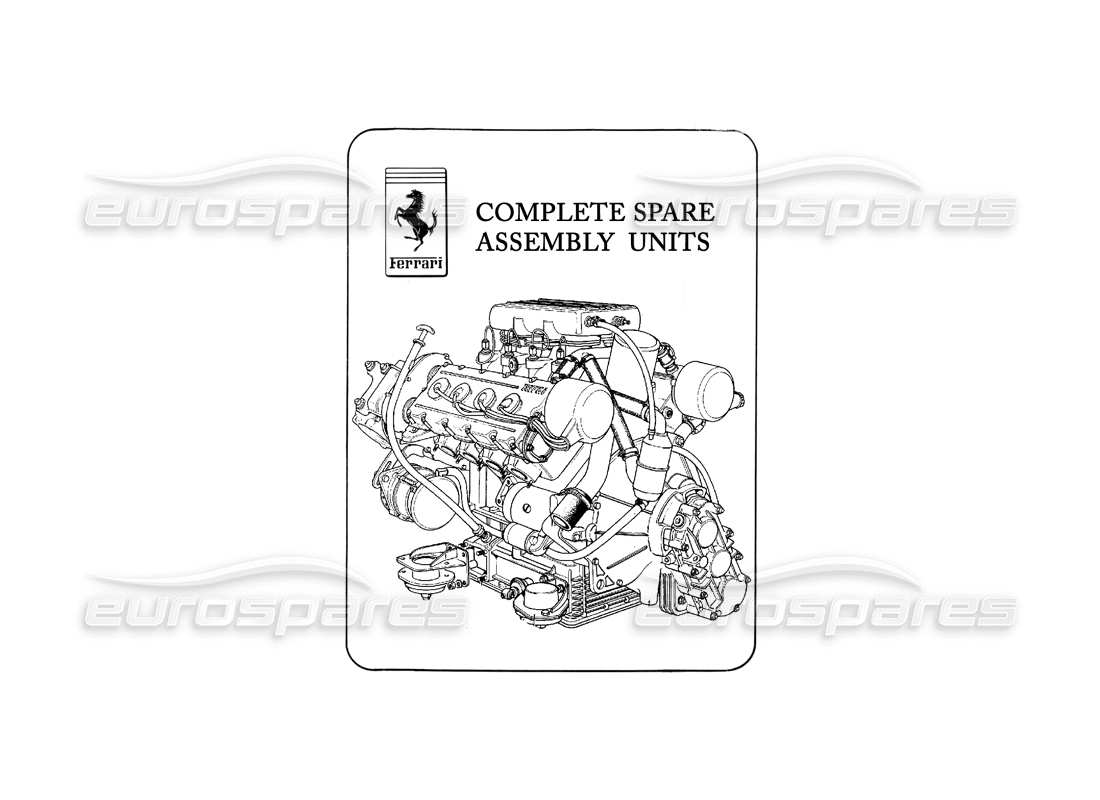 ferrari 328 (1985) unità di assemblaggio di ricambio diagramma delle parti