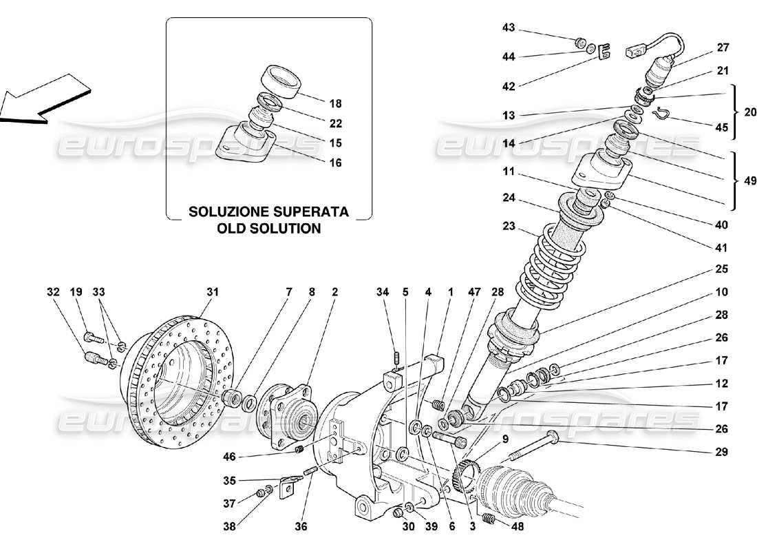 diagramma della parte contenente il codice parte 168109