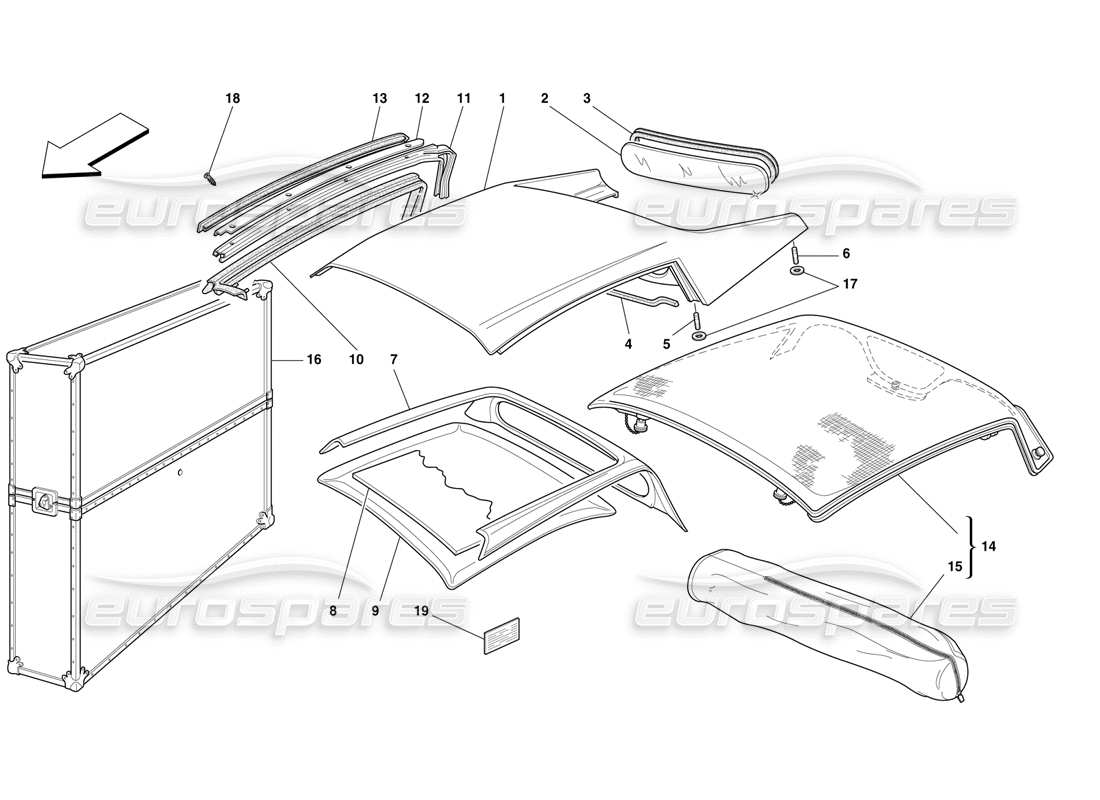 diagramma della parte contenente il codice parte 65020800