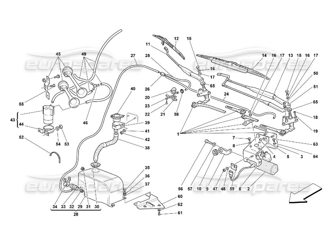 diagramma della parte contenente il codice parte 63449500